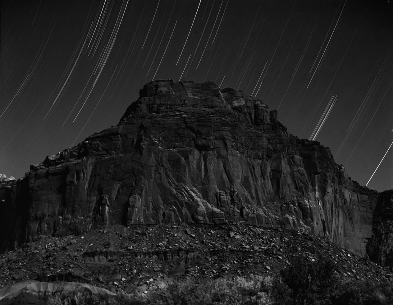 Christopher Churchill Black and White Photograph - Zion at Night