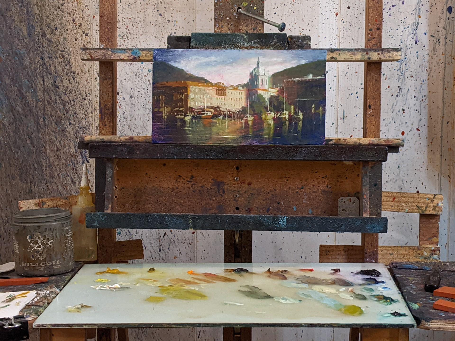 Lago de Como - Painting de Christopher Clark