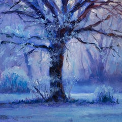 „Morning Light“ von Christopher Clark, Originalgemälde, sonnenbeschienenene Landschaft