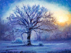 "Morning Light" di Christopher Clark, Pittura originale, Paesaggio illuminato dal sole