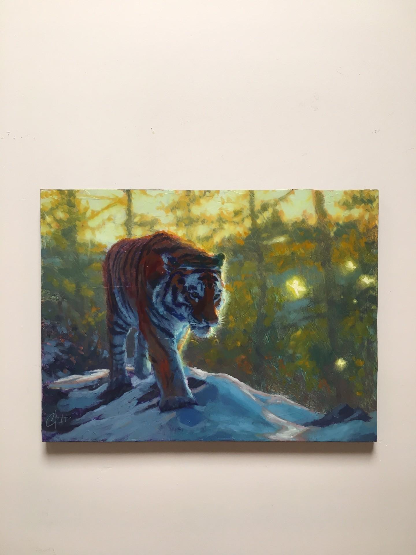 Christopher Clark Animal Painting - Exploring the Wild