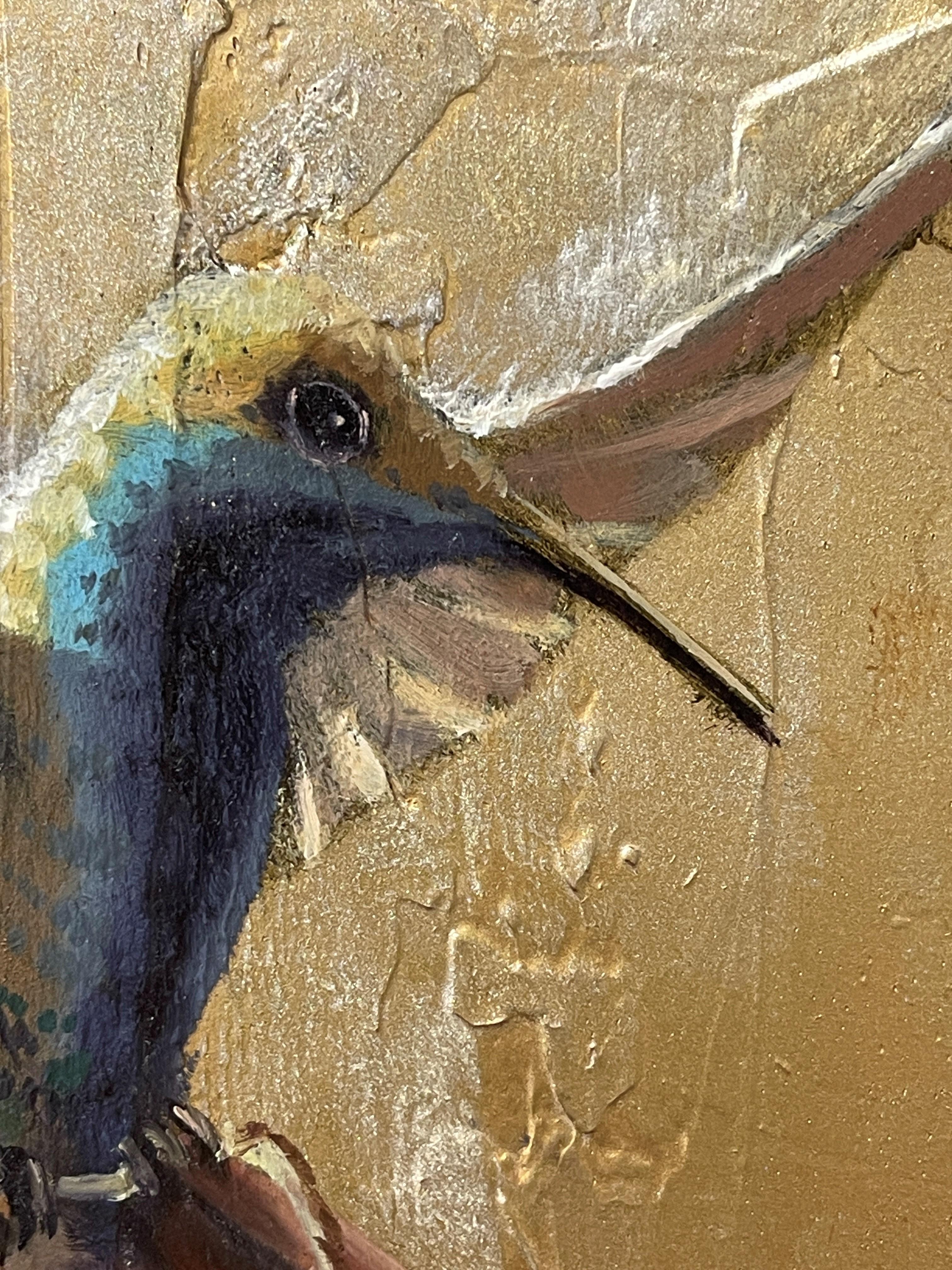 „Blissfully Oblivious“ von Christopher Clark, Original surrealistisches Ölporträt im Angebot 5