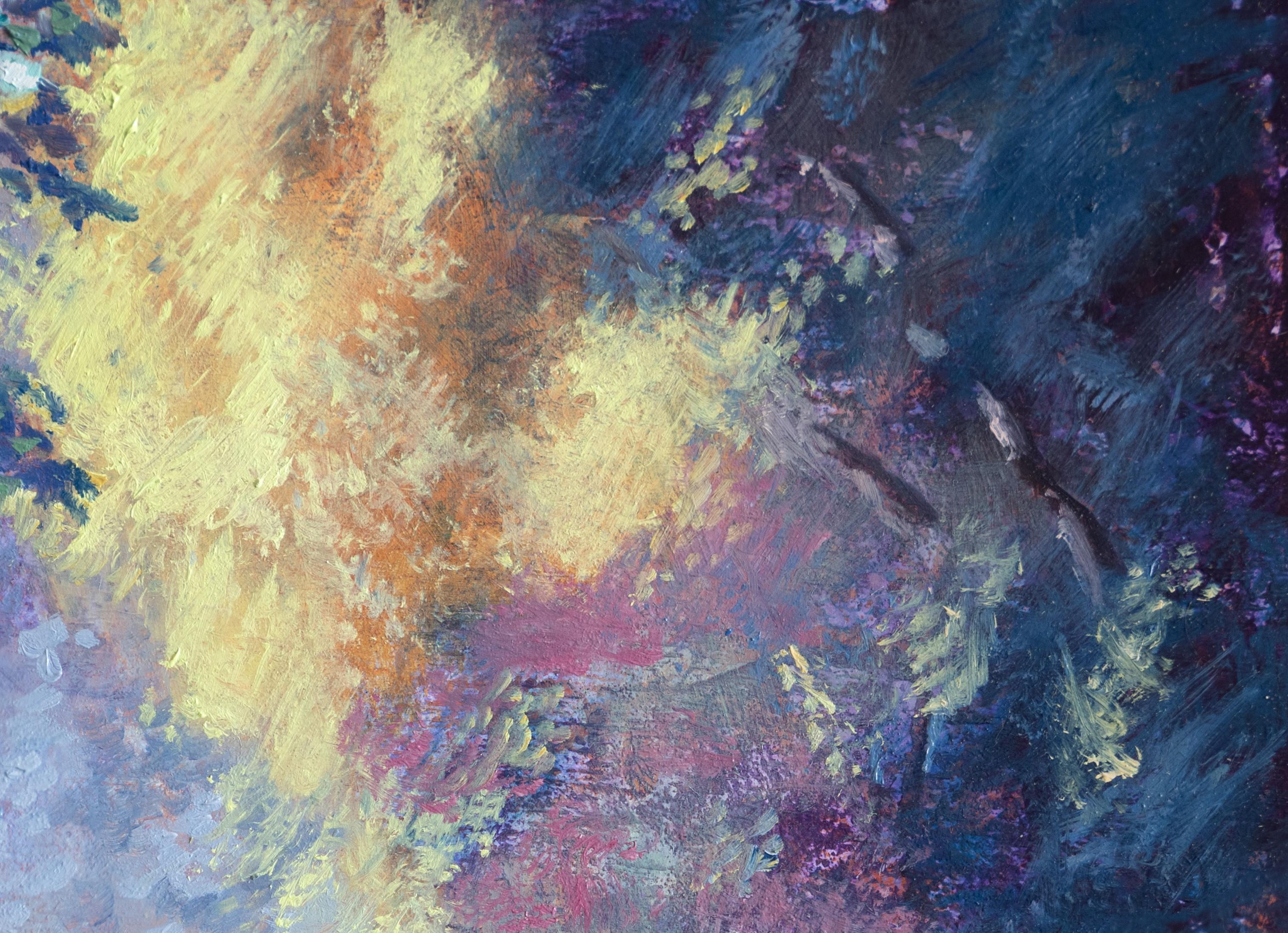 „Toulouse Canal de Brienne Bridge“ (2024) von Christopher Clark, Öl und Acryl im Angebot 8