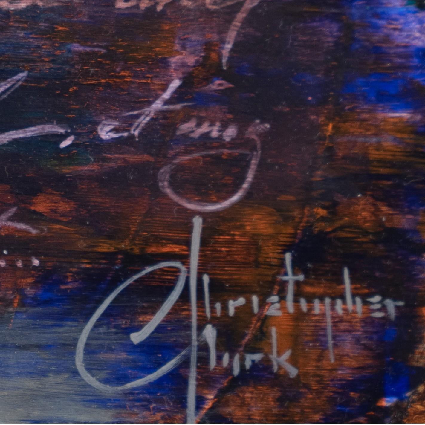 „Toulouse Pont Neuf Sonnenaufgang“ (2024) von Christopher Clark, Öl- und Acrylgemälde im Angebot 4