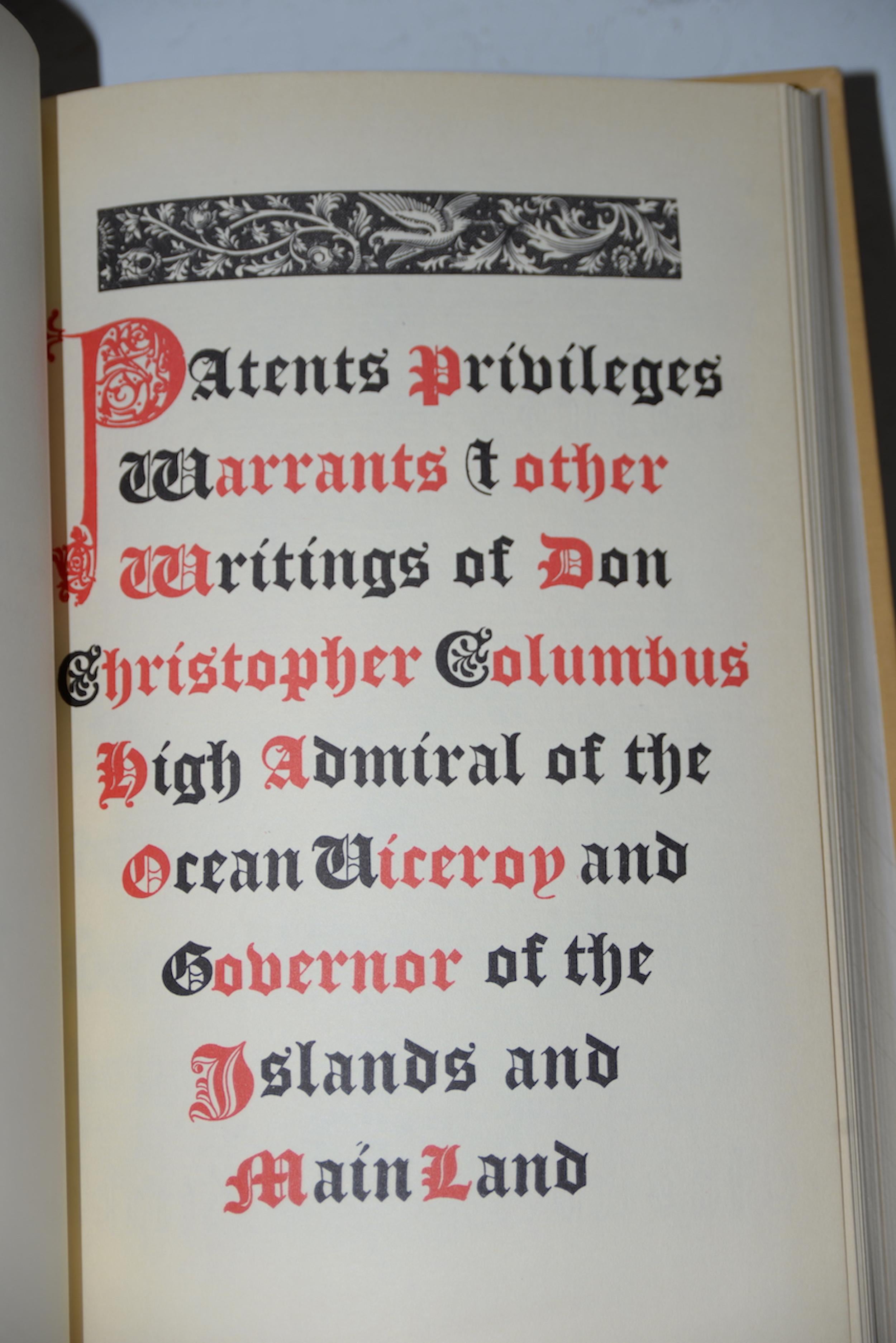 Christopher Columbus Fascimile of His Own Book of Privileges 1502, circa 1992 For Sale 2