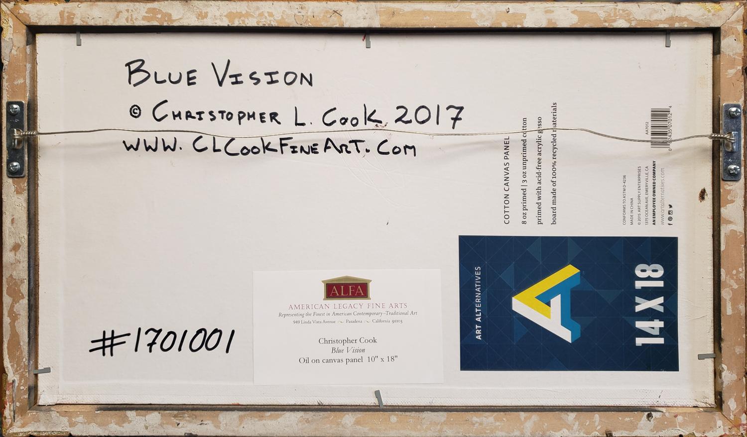 Visione Blu - Painting Realismo di Christopher Cook