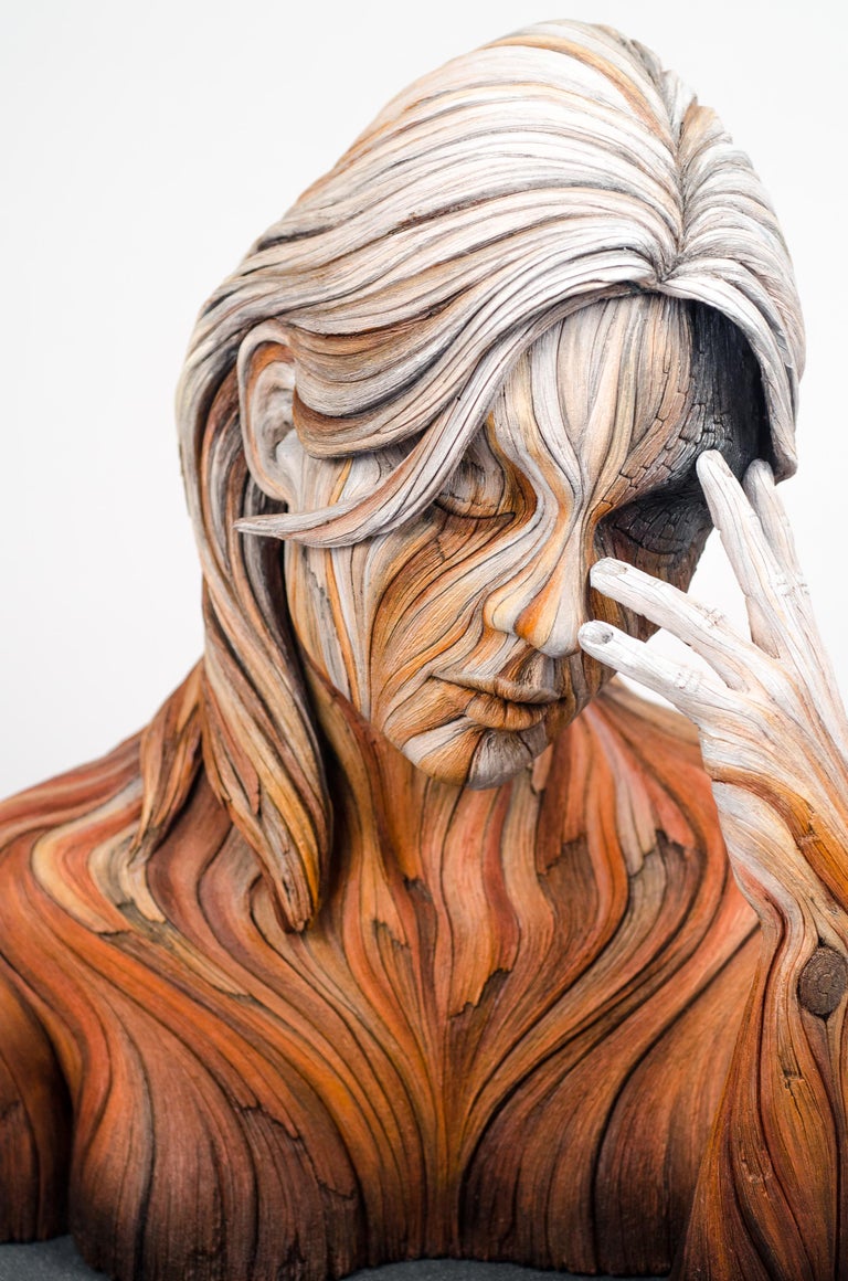 Christopher David White My Grain, Contemporary Ceramic Sculpture with Acrylic Paint, Mixed