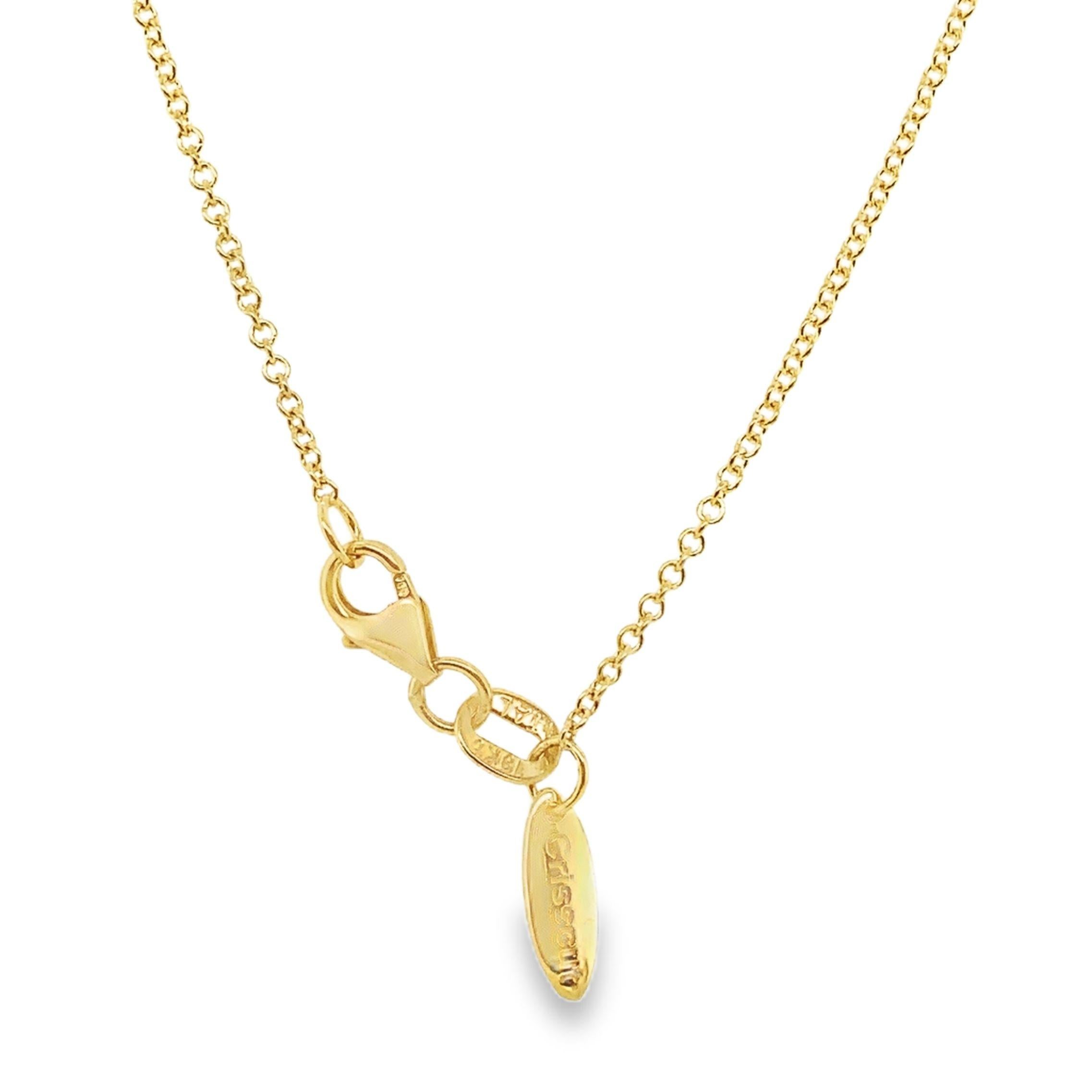 Christopher Designs Ciondolo classico L'Amour con diamante a forma di pera tagliato a vivo in 18 carati in vendita 2