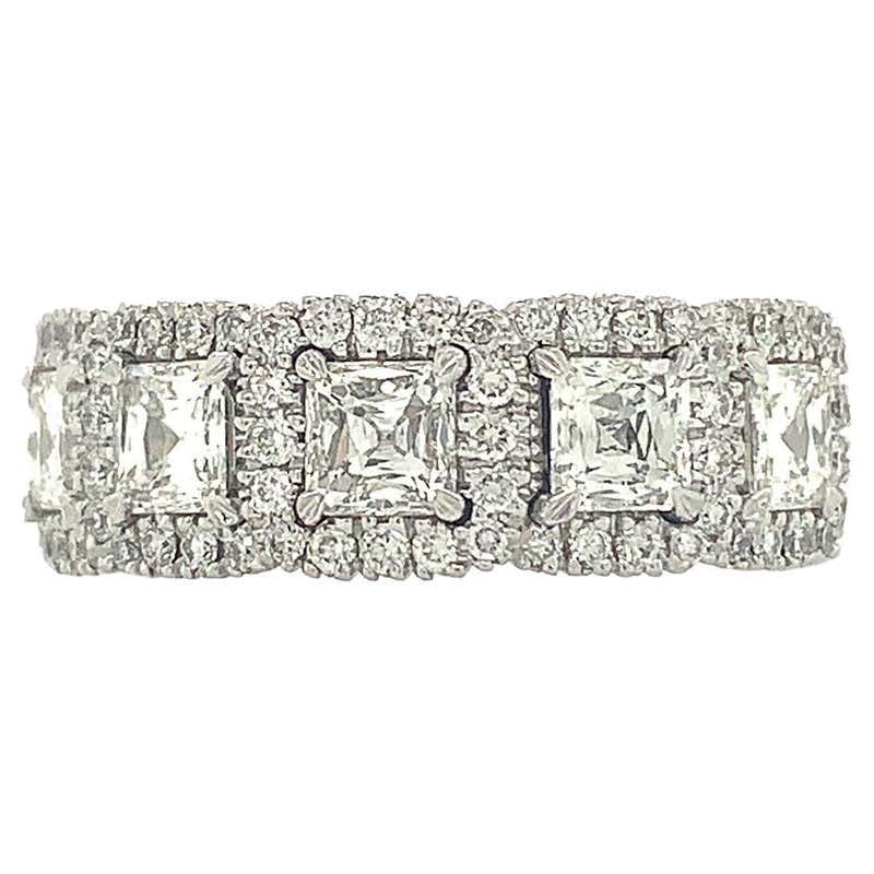 Christopher Designs Illusion Set Diamond Band/ Ring For Sale at 1stDibs