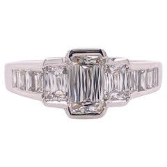 Christopher Designs CRISSCUT Diamond L'Amour Engagement Ring 1.75 tcw 18kt WG