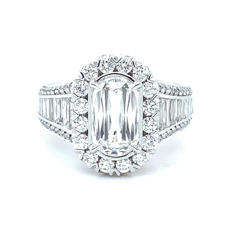 Christopher Designs Crisscut Engagement Ring with 3.10 cts Set in ...