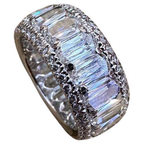 Christopher Designs Crisscut L'Amour Diamond Wide Eternity Band 18k ...