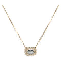 Christopher Designs Pendentif L''Amour Crisscut en or 18 carats serti d'un halo de diamants de l'Est et de l'Ouest