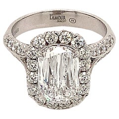 Christopher Designs L'Amour Crisscut Diamond Ring 2.01 cts D VVS 2 GIA