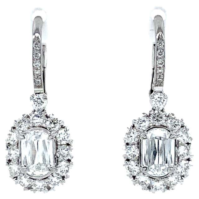Christopher Designs L'Amour Crisscut 3 Diamond Halo Ring Set in 18K ...