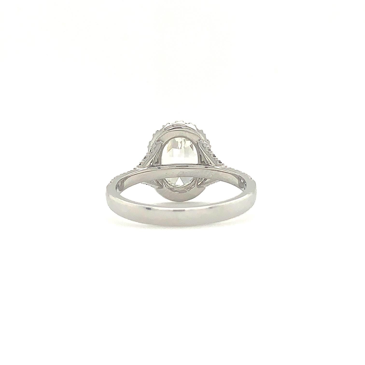 Oval Cut Christopher Designs L'amour Crisscut Oval Diamond 1.07 Cts Halo Style Gia Cert For Sale
