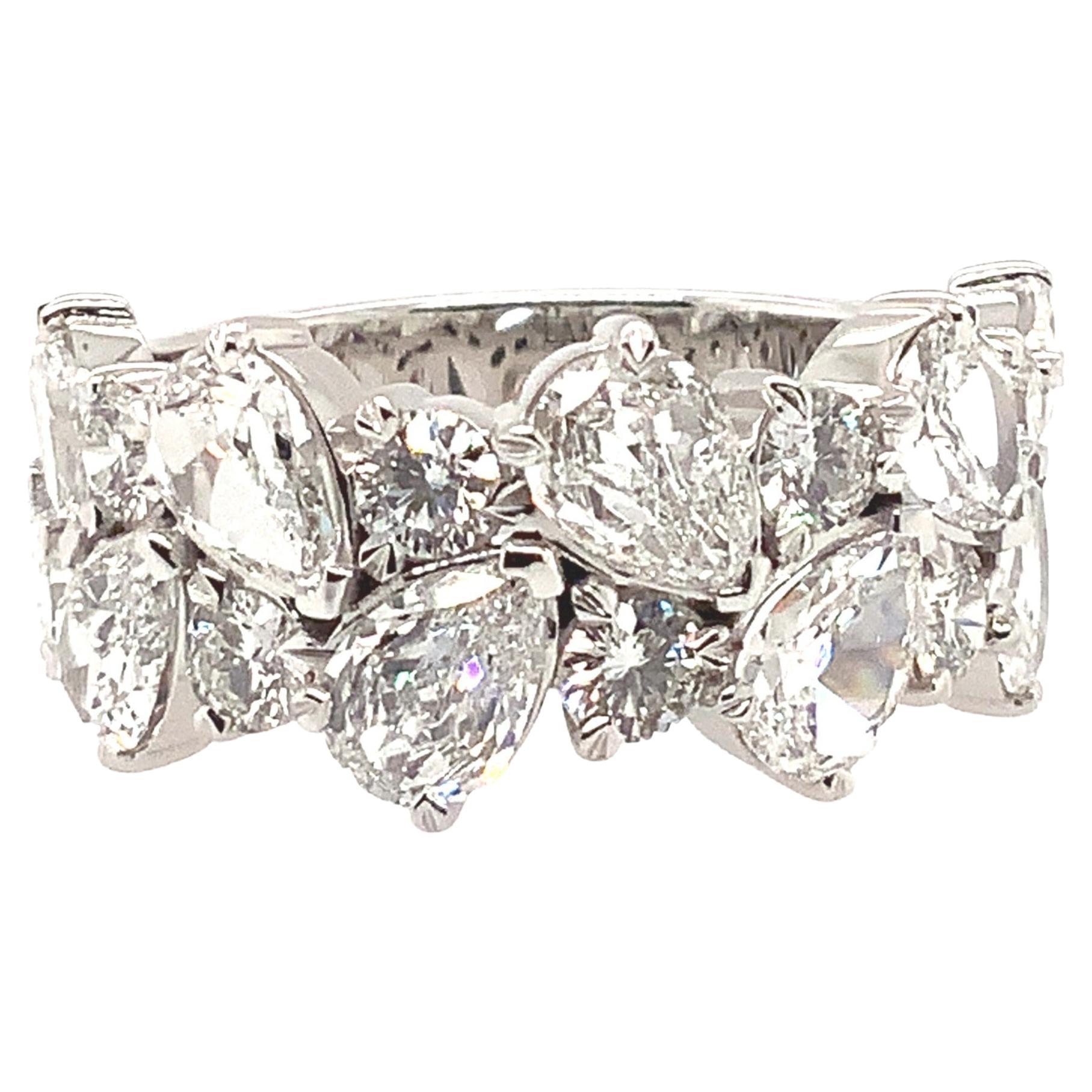 Christopher Designs Illusion Set Diamond Band/ Ring For Sale at 1stDibs