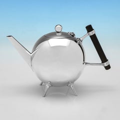 Christopher Dresser design sterling silver tea and coffee set by Asprey 1995