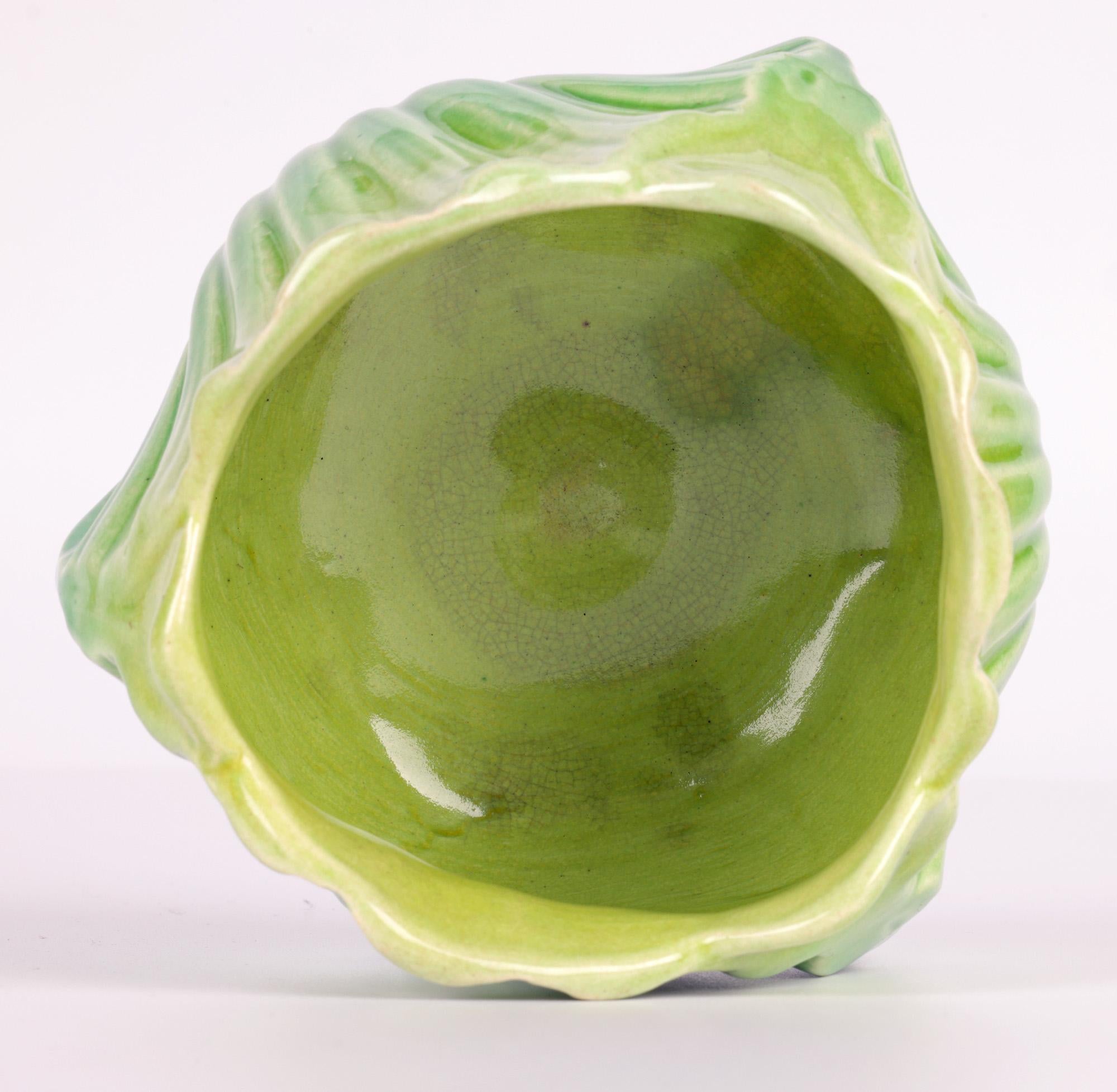 Christopher Dresser for Ault Arts & Crafts Green Bud Shaped Vase For Sale 4