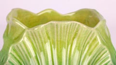 Christopher Dresser for Ault Arts & Crafts Green Bud Shaped Vase