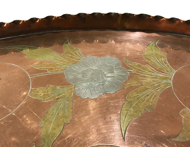 Aesthetic Movement Christopher Dresser for Benham & Froud Copper Tray For Sale