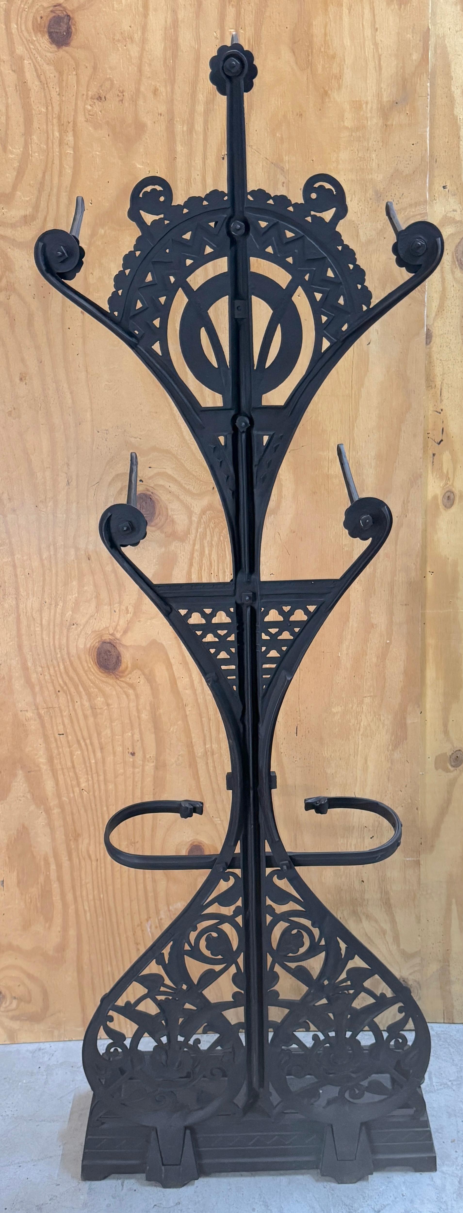 Christopher Dresser für Coalbrookdale, Cast Iron Aesthetic Movement Hall Stand im Angebot 7