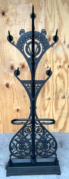 Christopher Dresser for Coalbrookdale, Cast Iron Aesthetic Movement Hall Stand