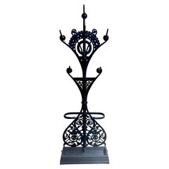 Christopher Dresser para Coalbrookdale, pie de salón de hierro fundido Aesthetic Movement