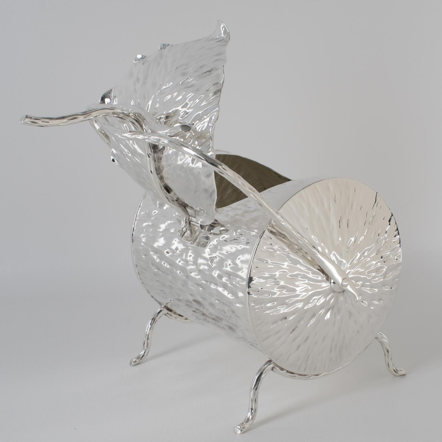 Christopher Dresser for Hukin and Heath Silver Plate Candy Box, circa 1880 For Sale 4
