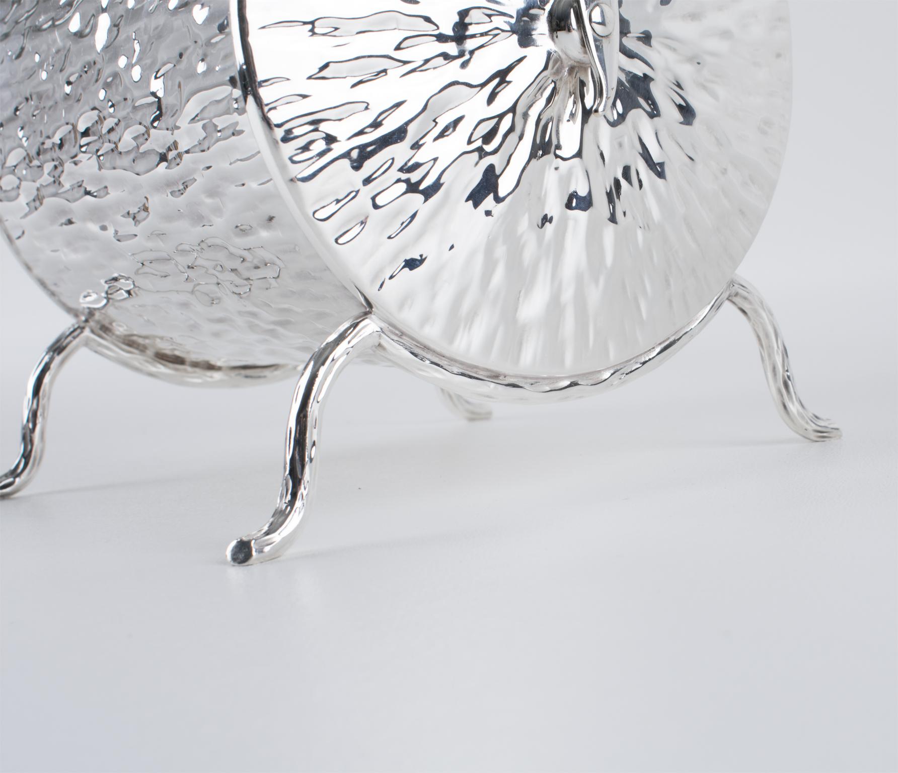 Christopher Dresser for Hukin and Heath Silver Plate Candy Box, circa 1880 For Sale 11