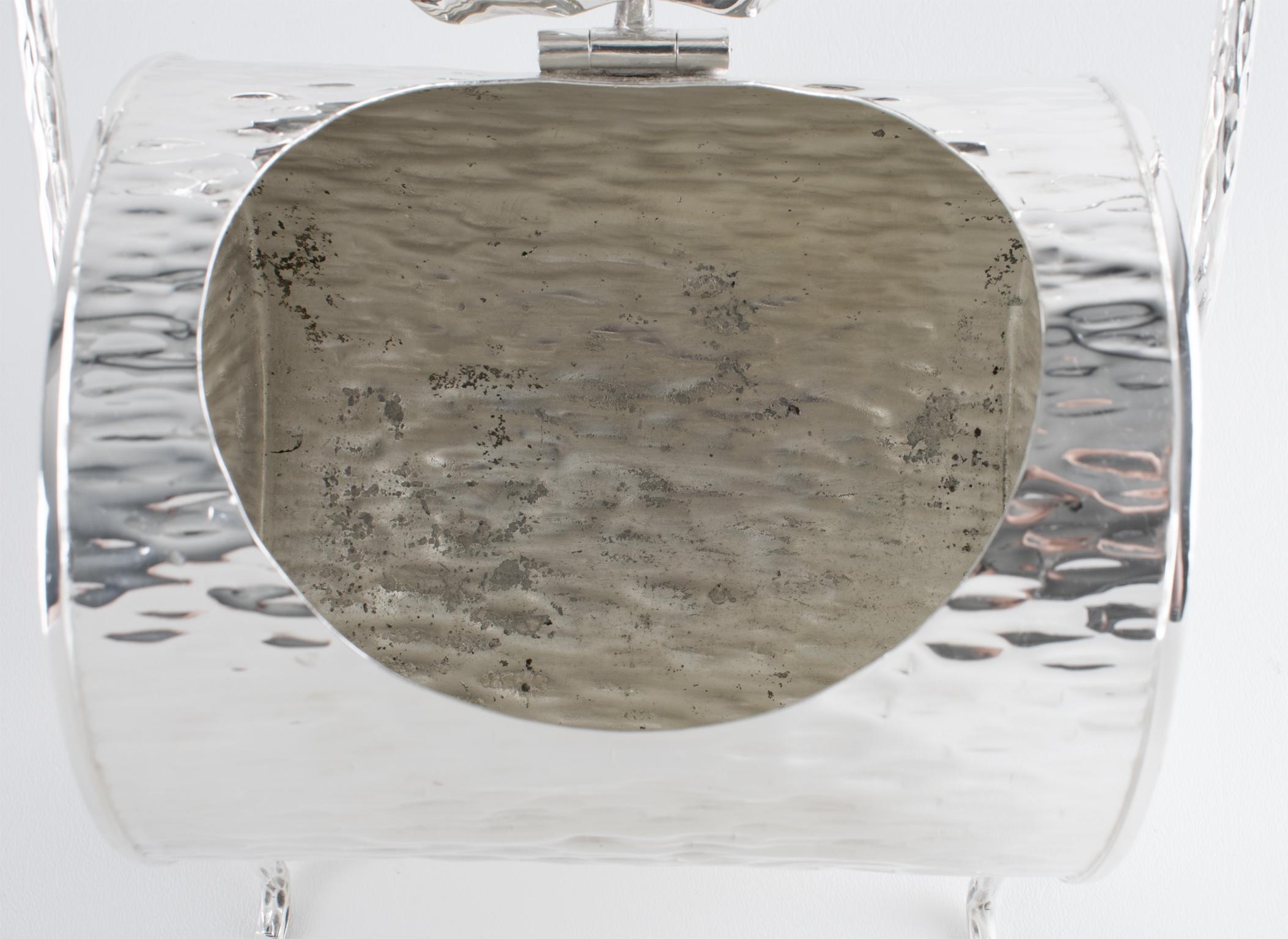 Christopher Dresser for Hukin and Heath Silver Plate Candy Box, circa 1880 For Sale 13