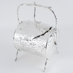 Christopher Dresser for Hukin and Heath Silver Plate Candy Box, circa 1880