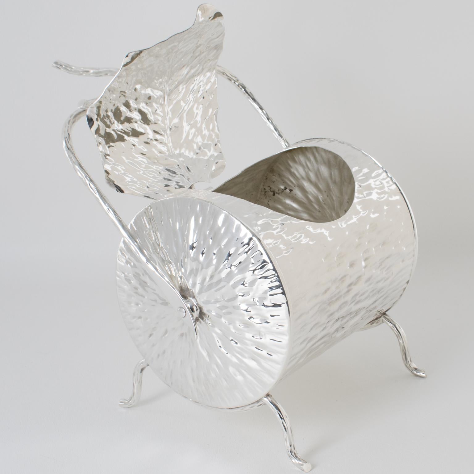 Late 19th Century Christopher Dresser for Hukin and Heath Silver Plate Candy Box, circa 1880 For Sale