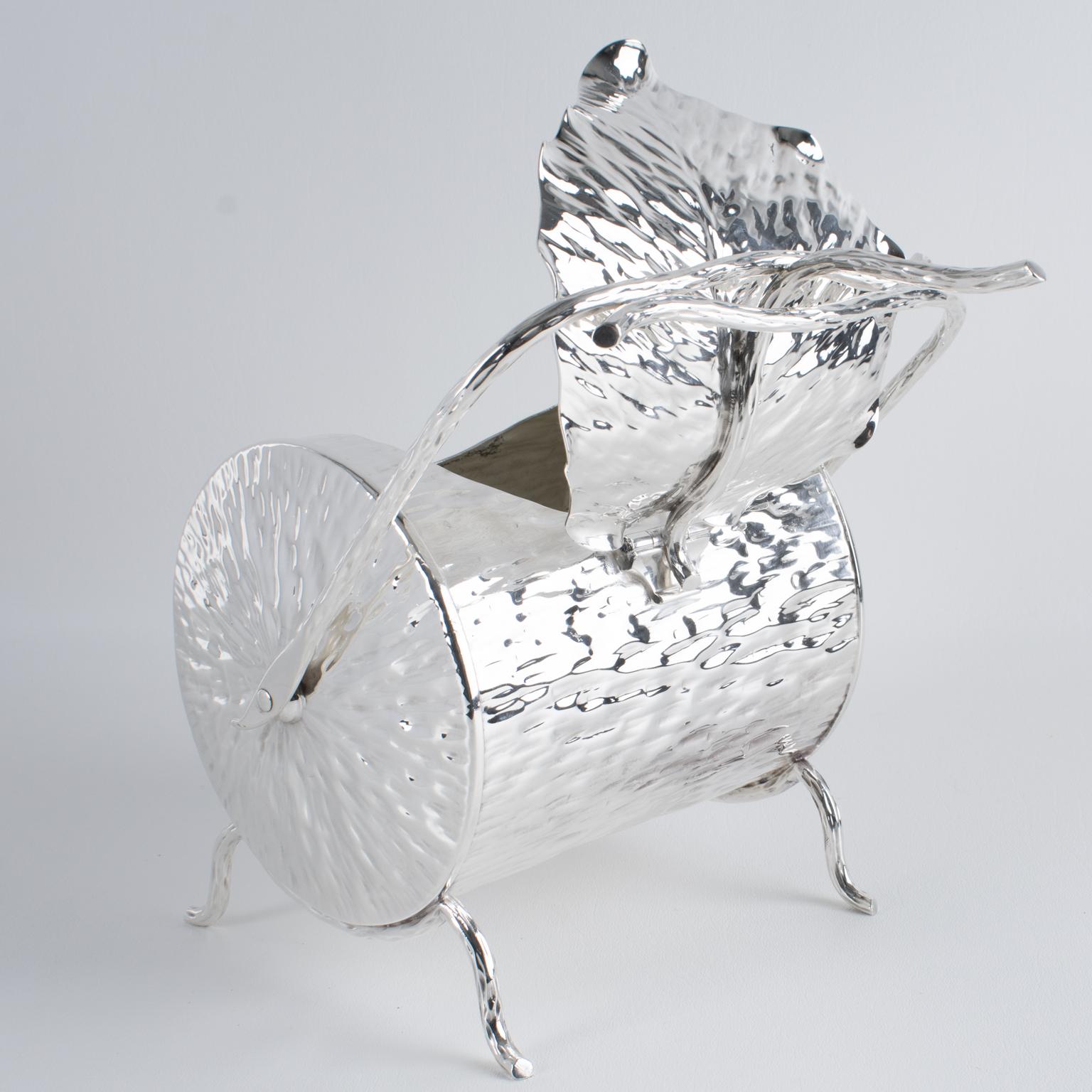 Christopher Dresser for Hukin and Heath Silver Plate Candy Box, circa 1880 For Sale 3