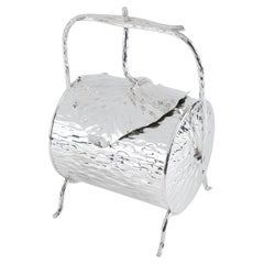Christopher Dresser for Hukin and Heath Silver Plate Candy Box, circa 1880