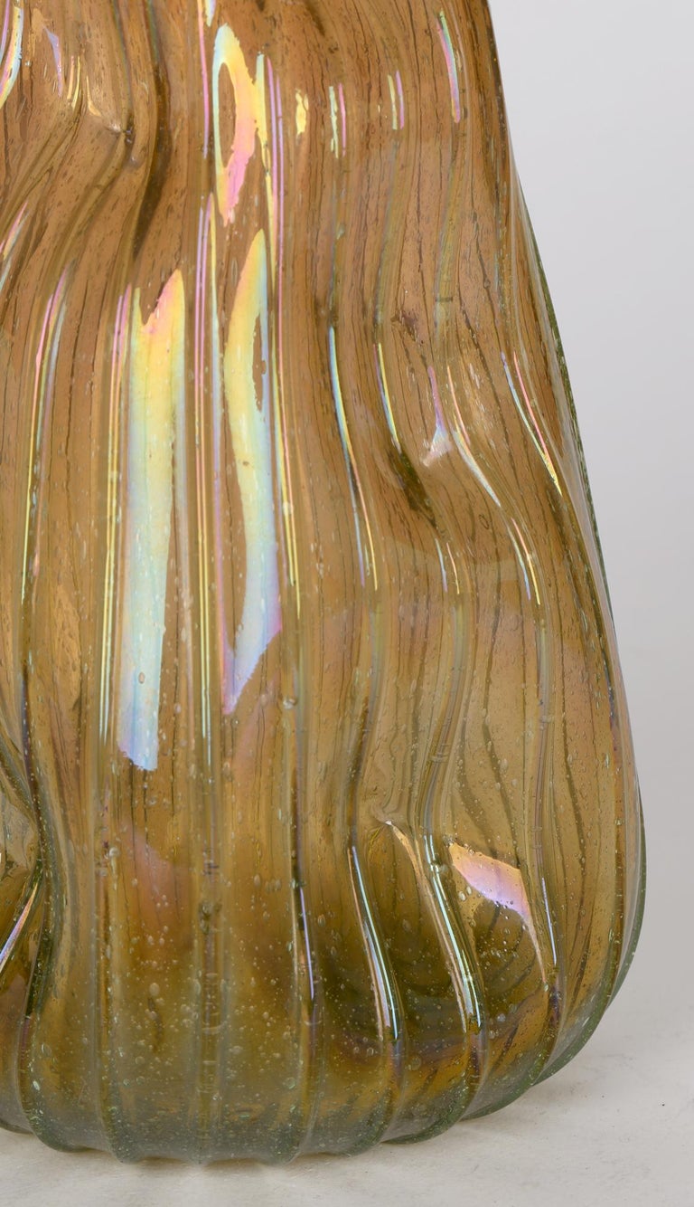 Christopher Dresser for James Couper and Sons Clutha Glass Pinched