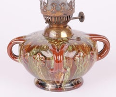 Lampe à l'huile de Christopher Dresser pour Linthorpe Loop Handled Art Pottery