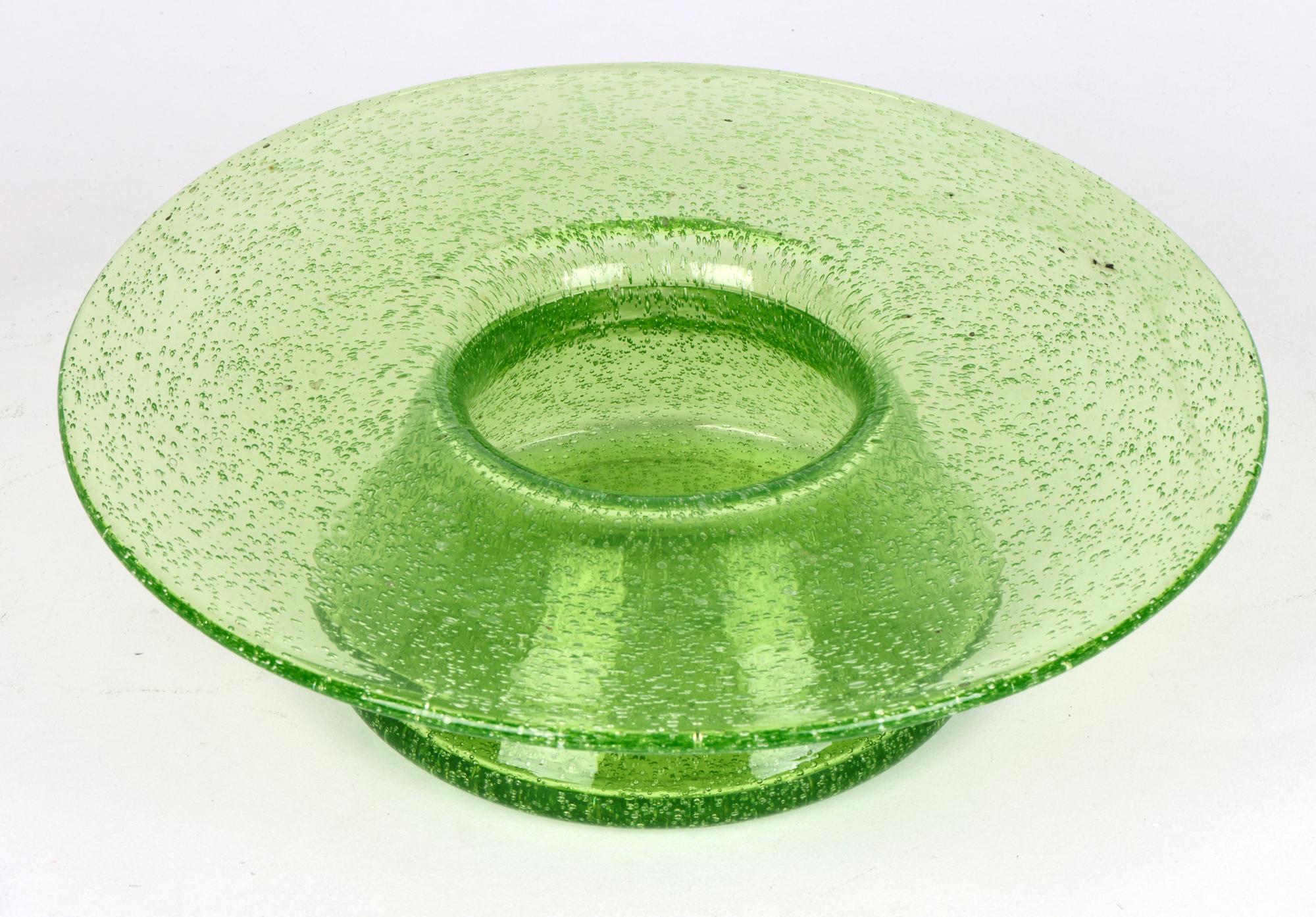 Arts and Crafts Christopher Dresser for Thomas Webb Large ‘Clutha’ Art Glass Bowl For Sale