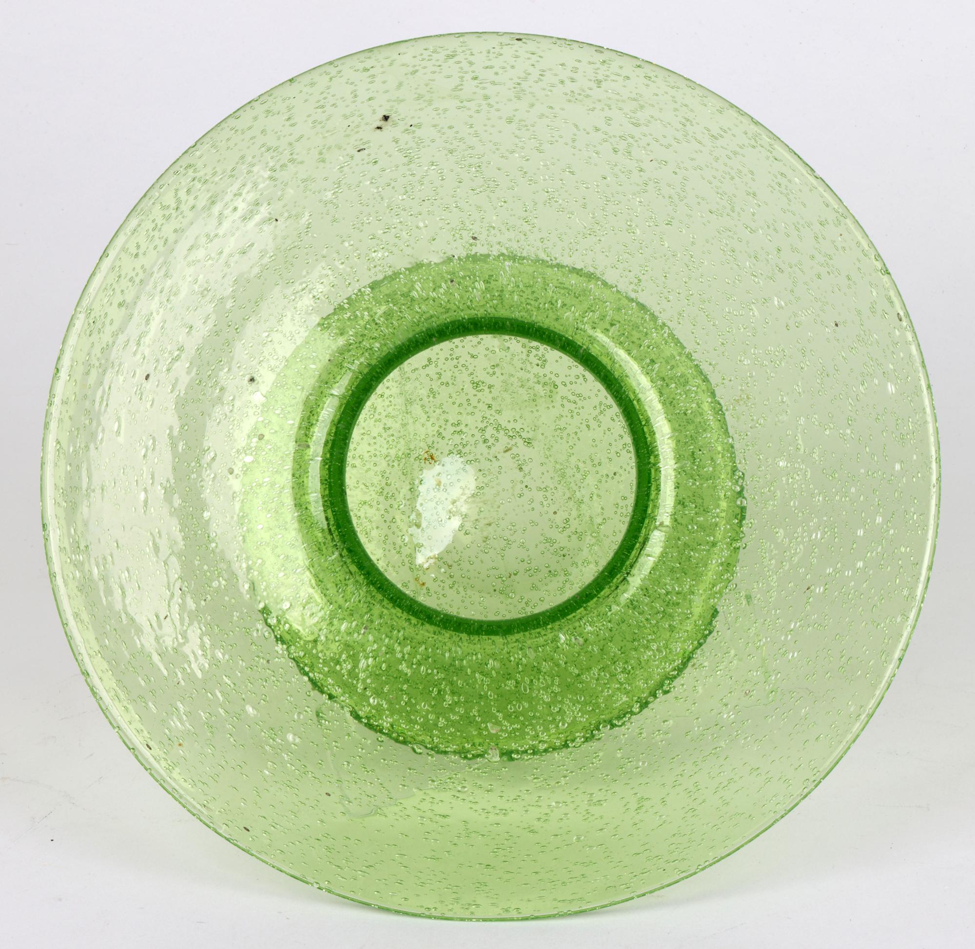 Hand-Crafted Christopher Dresser for Thomas Webb Large ‘Clutha’ Art Glass Bowl For Sale