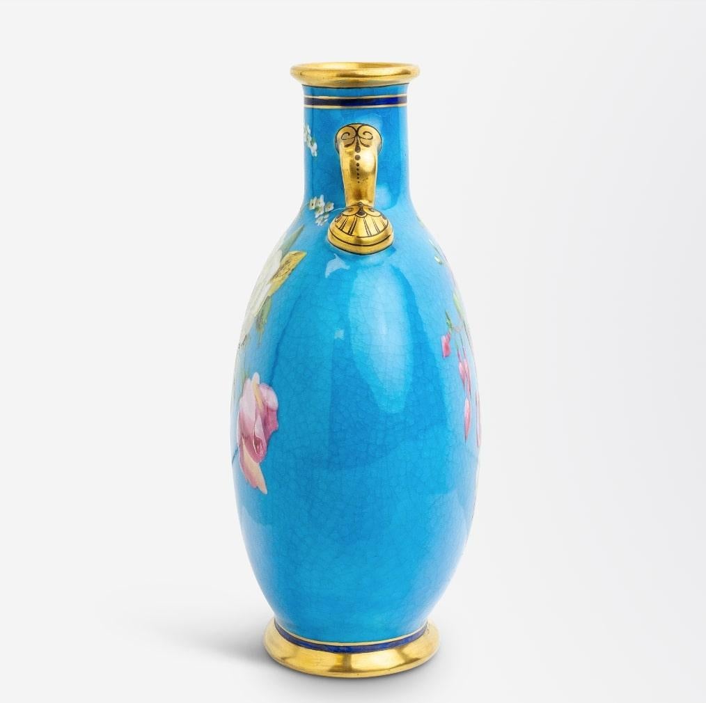 Aesthetic Movement Christopher Dresser Moon Flask Vase, circa 1870s For Sale