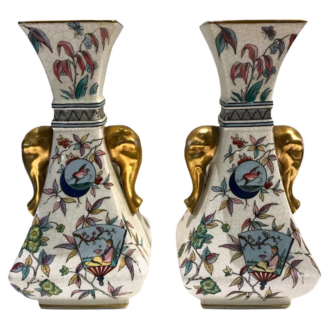 Christopher Dresser Old Hall Ästhetische Vasen ca. 1885 im Angebot