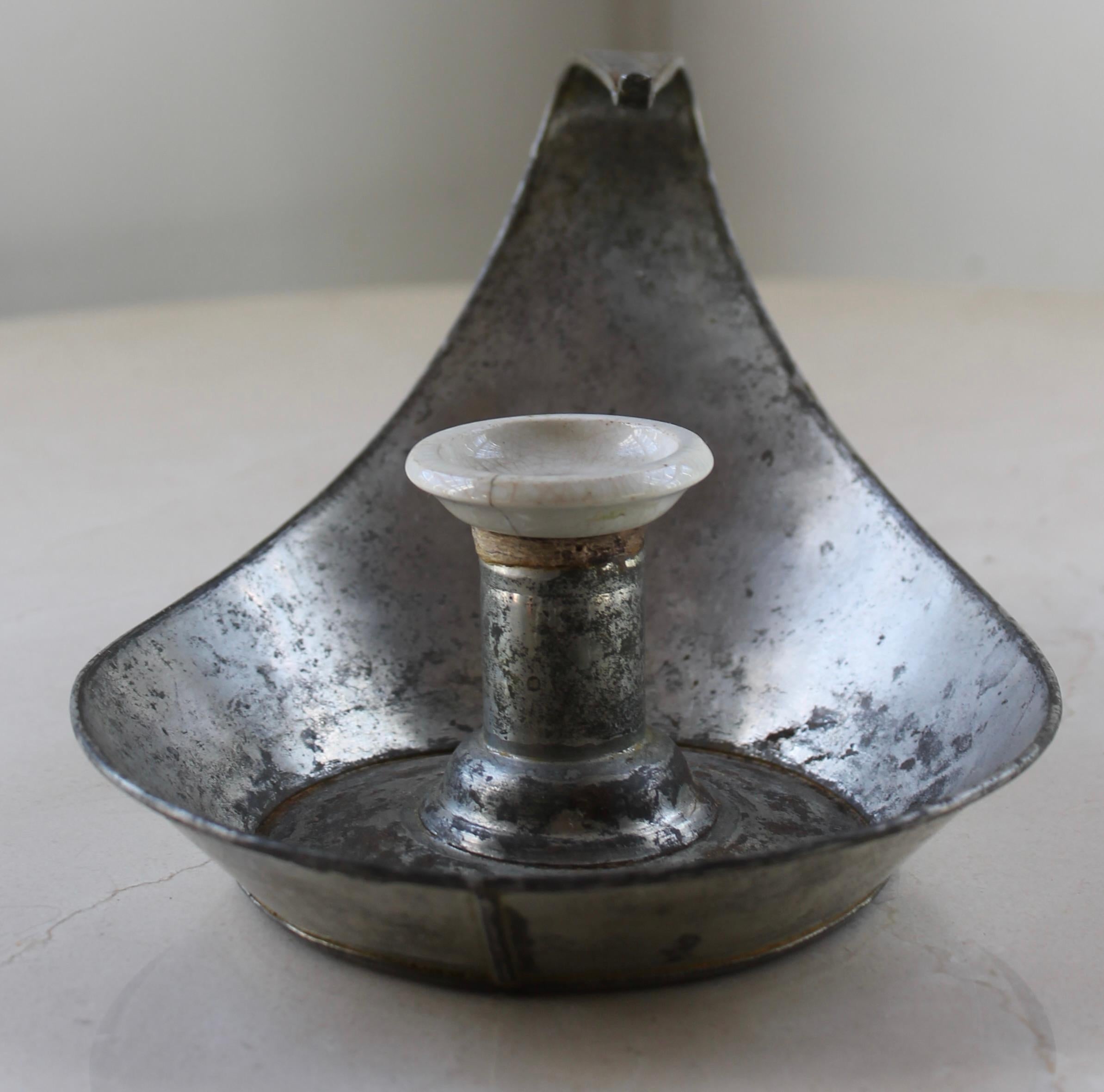 English Christopher Dresser Perry & Son Aesthetic Movement Candleholder For Sale