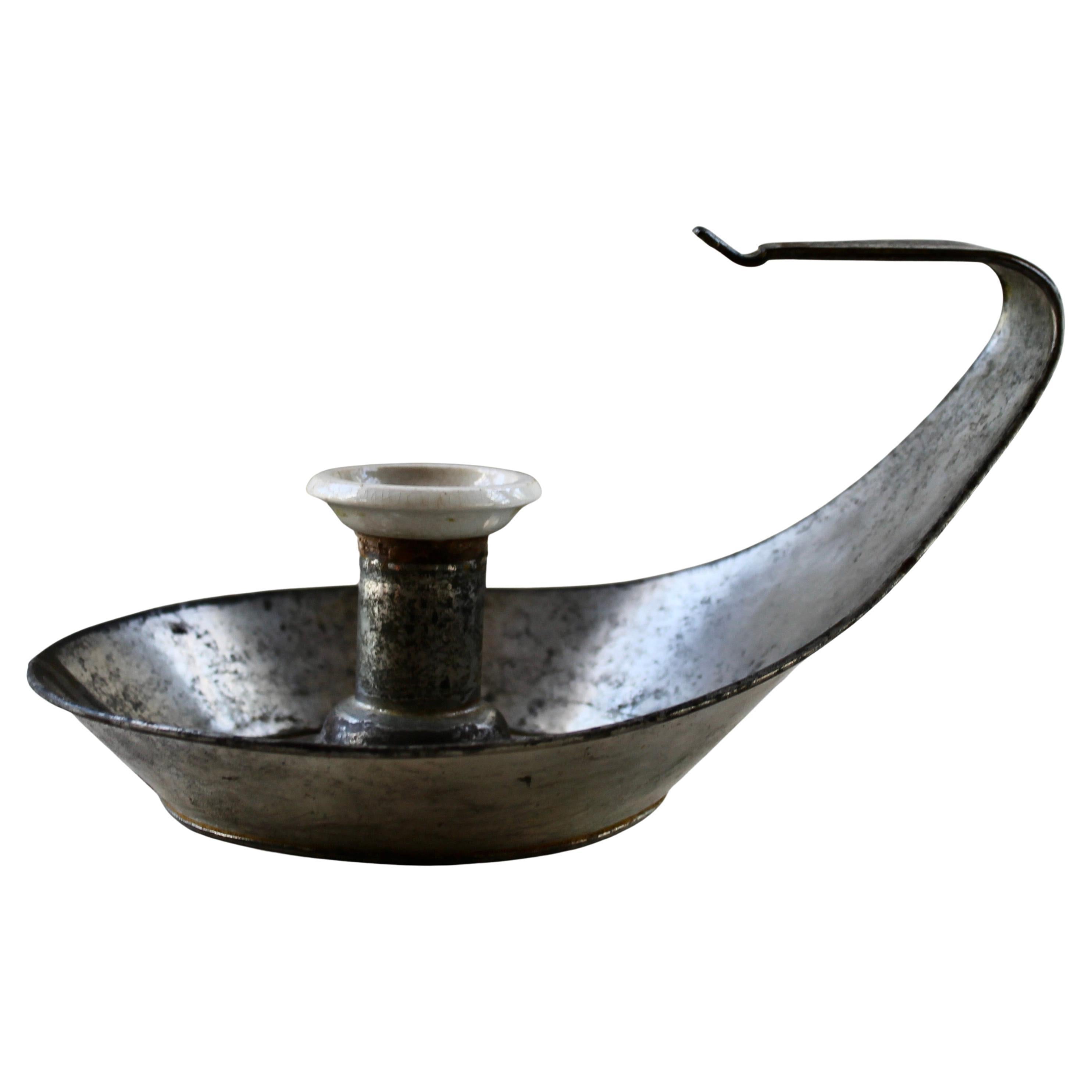 Christopher Dresser Perry & Son Aesthetic Movement Candleholder For Sale