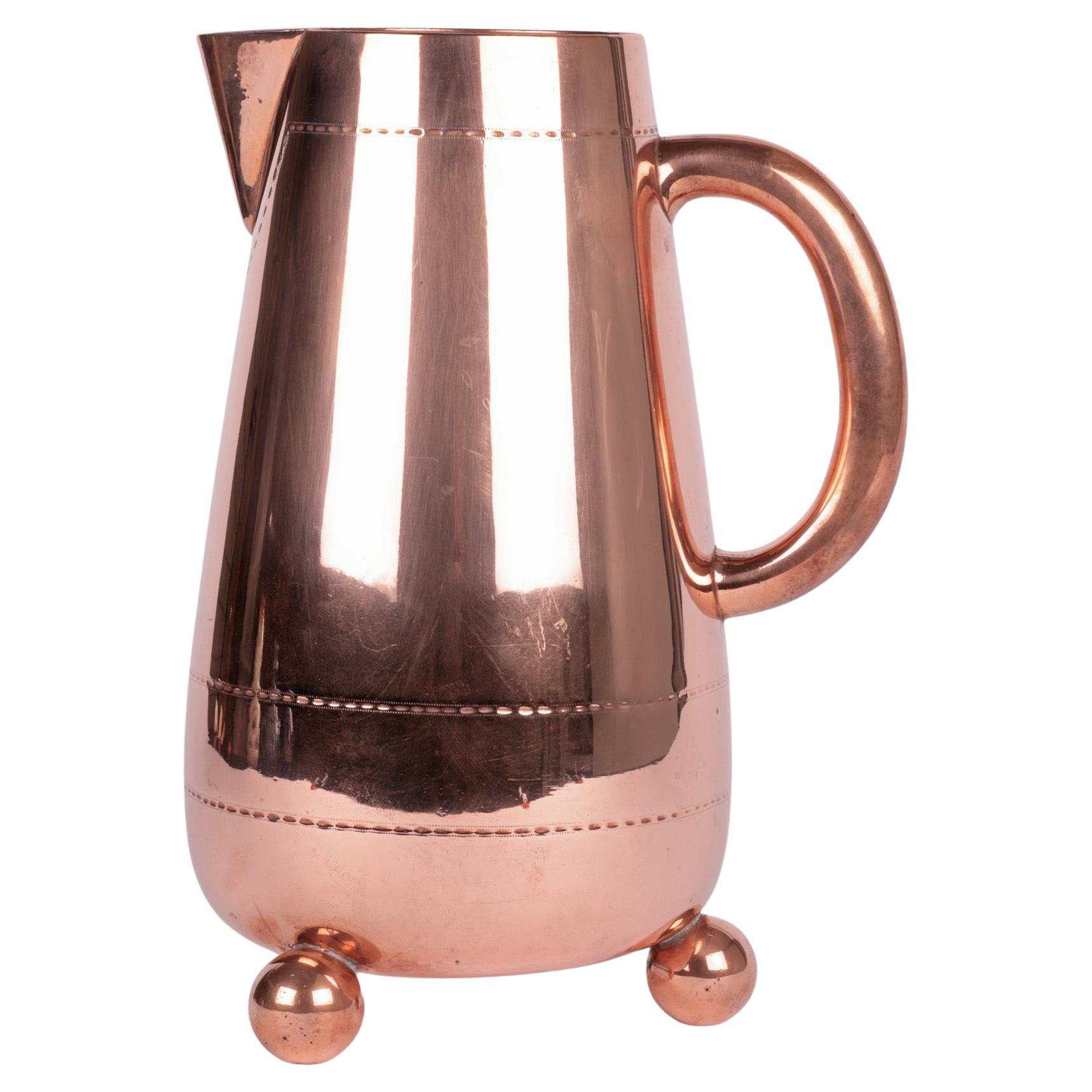 Christopher Dresser Richard Hodd & Sons Large Copper Jug For Sale