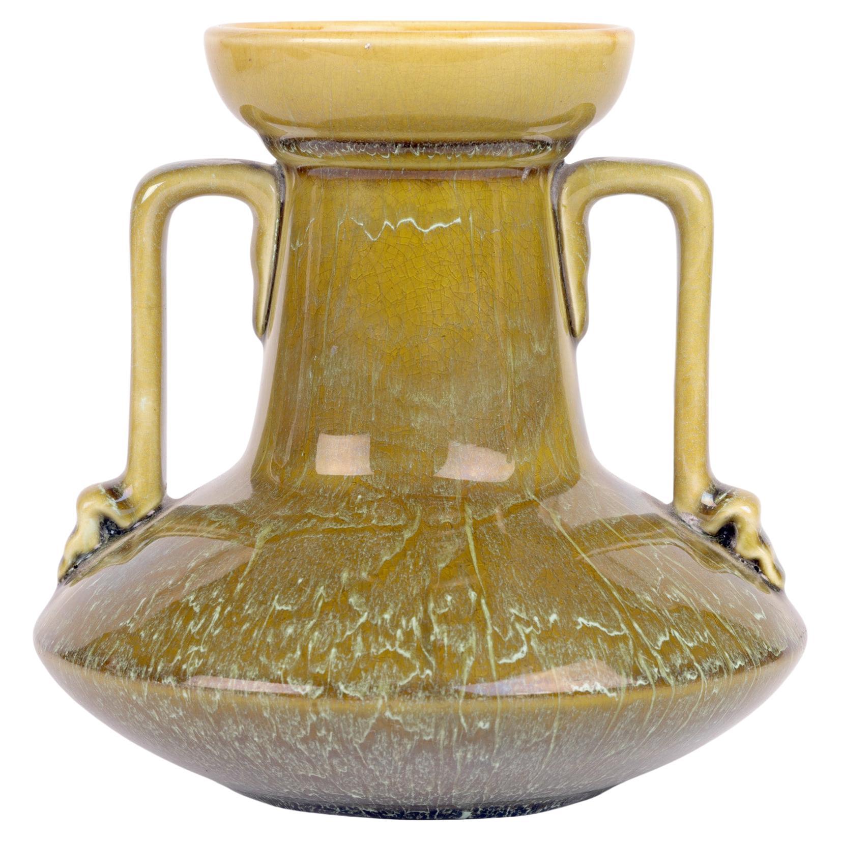 Christopher Dresser Twin Handled Linthorpe Art Pottery Vase