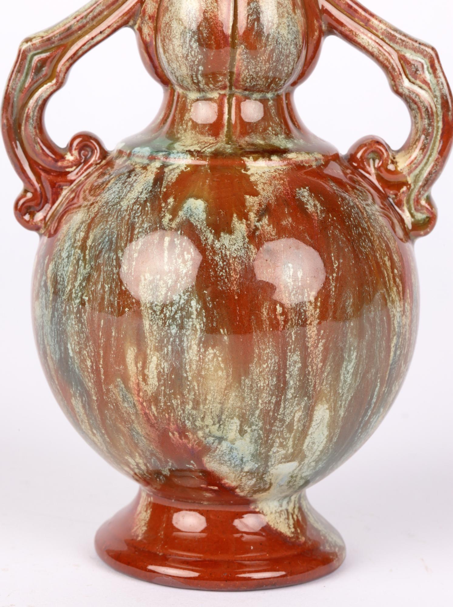 Christopher Dresser Watcombe Aesthetic Movement Twin Handled Persian Taste Vase For Sale 9