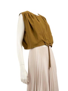 Christopher Esber Khaki Detail Ruch Top Size L