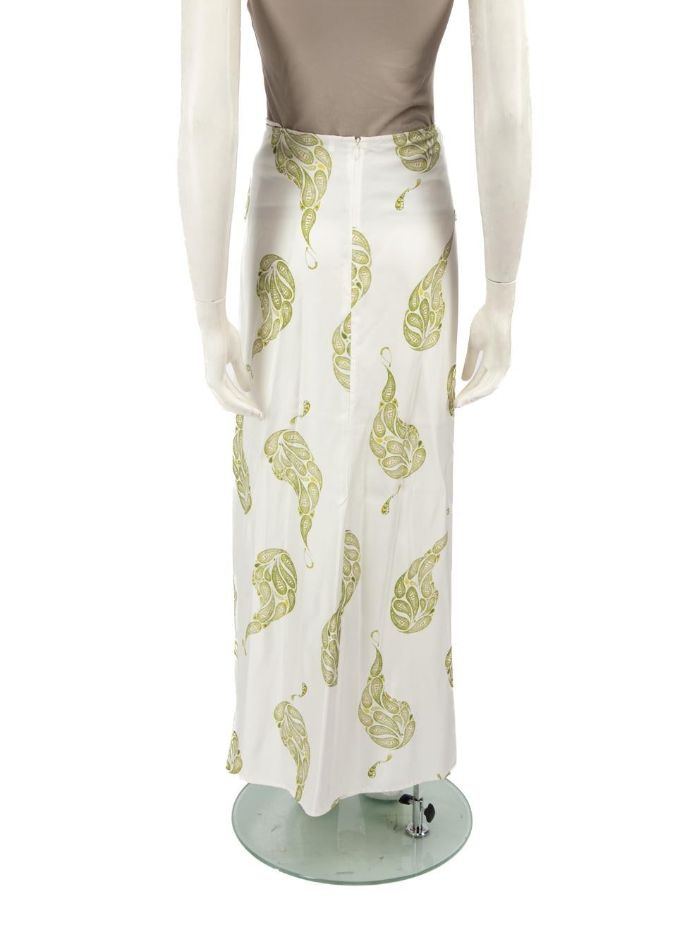 Beige Christopher Esber Paisley Print Maxi Skirt Size L
