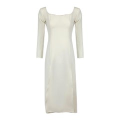Christopher Esber White Leg Slit Midi Dress Size M