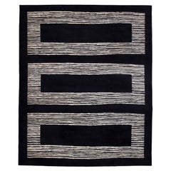 Christopher Farr - Hand Knotted Handspun Silk Rug - Block 11'5" x 13'11"